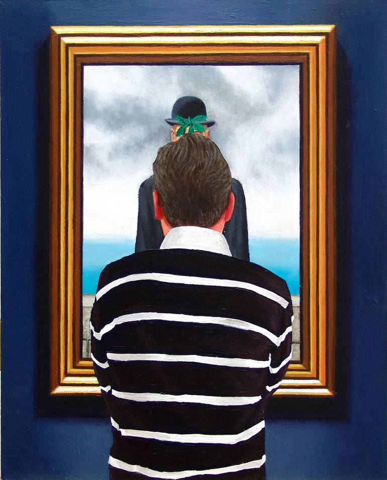 Self Portrait With Son Of Man Painting by Gerard Boersma Saatchi Art