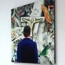 Artwork installed on wall