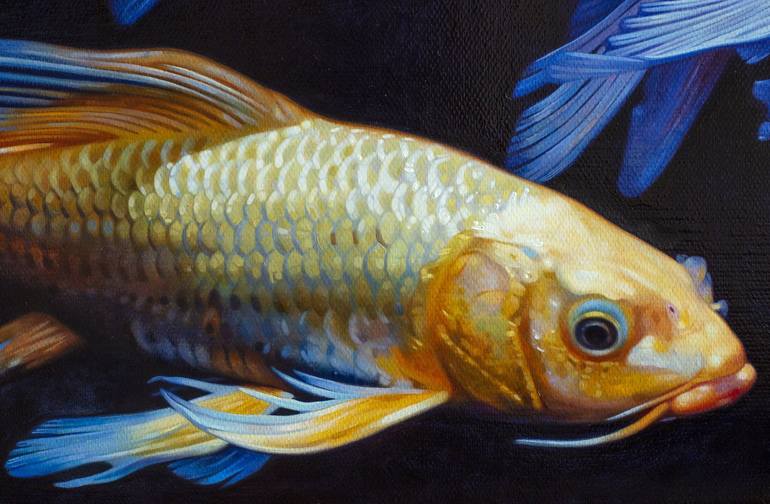 Original Realism Animal Painting by DAKE Wong