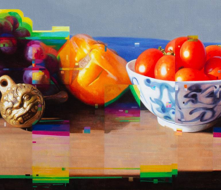 Original Photorealism Still Life Painting by Dake Wong
