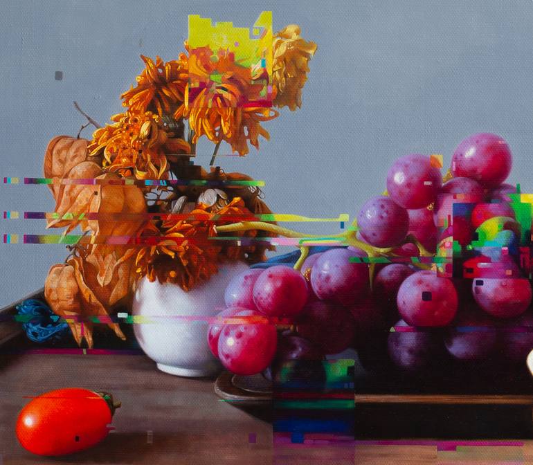 Original Photorealism Still Life Painting by Dake Wong