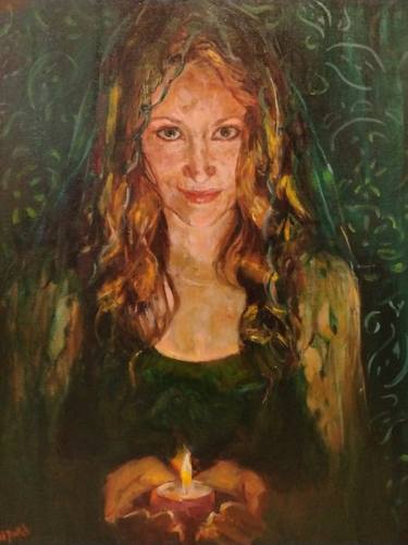 Original Impressionism Women Painting by Hilarie Couture