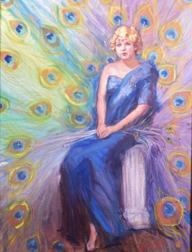 Original Art Deco People Paintings by Hilarie Couture