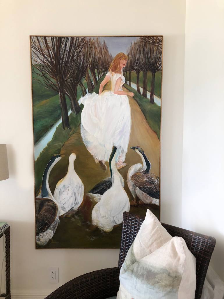 Original Realism People Painting by Susan Mclaughlin