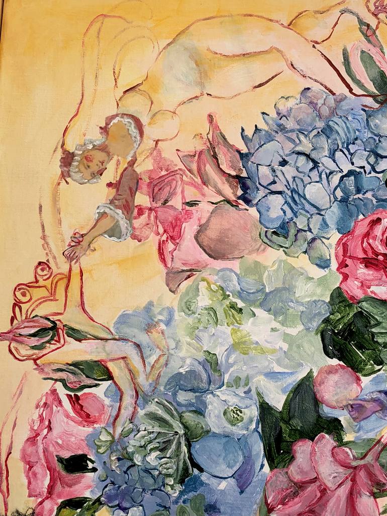 Original Figurative Body Painting by Susan Mclaughlin
