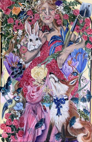 Original Figurative Floral Paintings by Susan McLaughlin