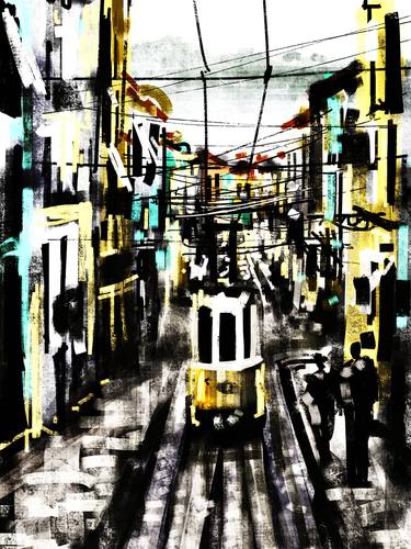 Original Impressionism Places Mixed Media by Joaquim Meira