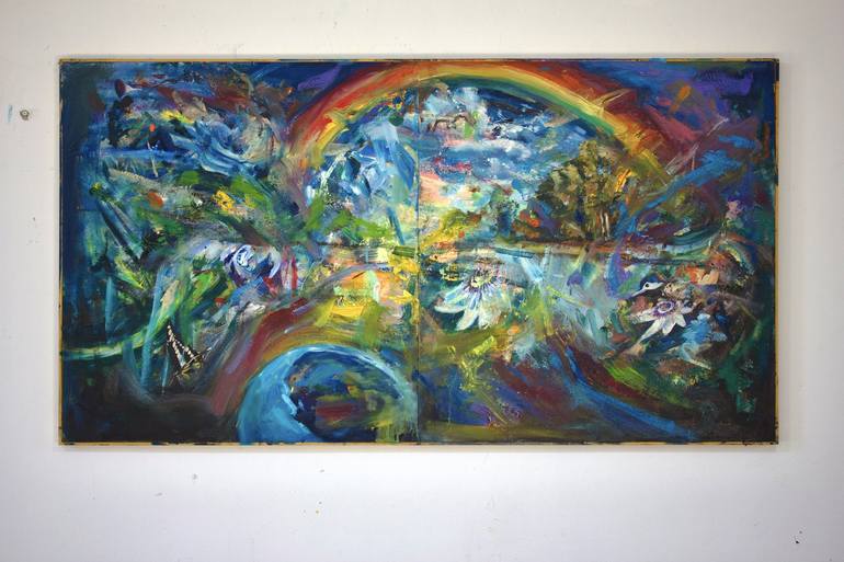 Original Abstract Expressionism Landscape Painting by Simon Boyd