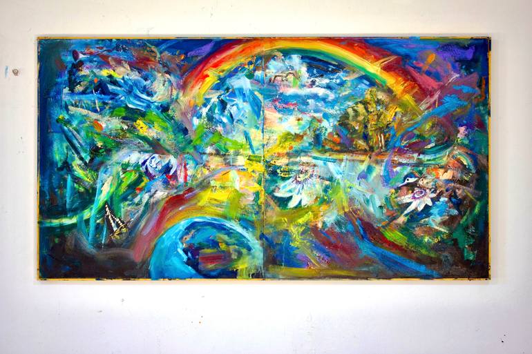 Original Abstract Expressionism Landscape Painting by Simon Boyd