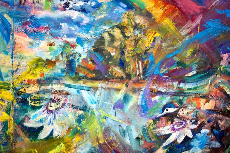 Original Abstract Expressionism Landscape Painting by Simon Boyd