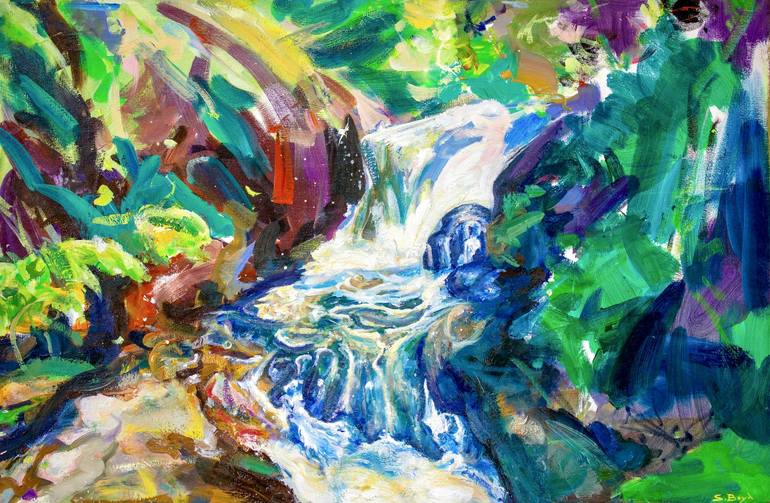 Original Abstract Expressionism Landscape Paintings by Simon Boyd