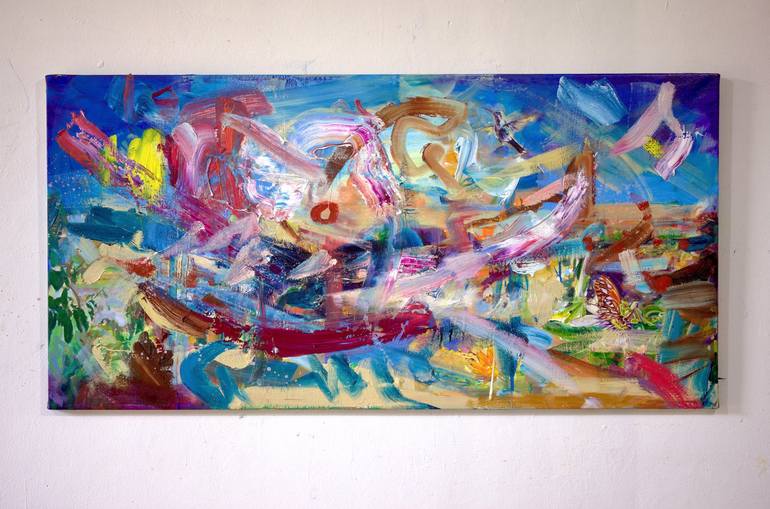 Original Abstract Expressionism Abstract Painting by Simon Boyd