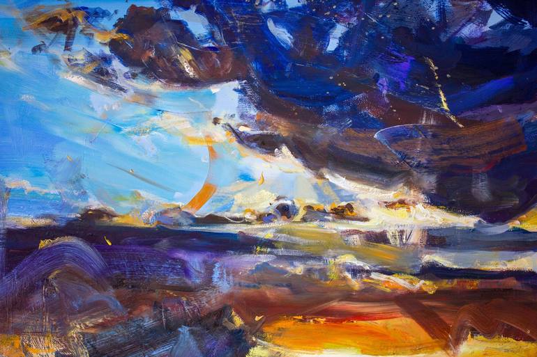 Original Abstract Expressionism Landscape Painting by Simon Boyd