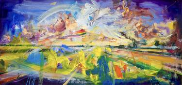 Original Abstract Expressionism Landscape Paintings by Simon Boyd