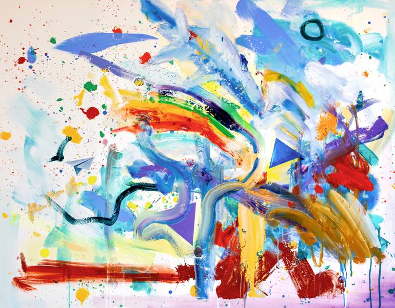 Original Abstract Painting by Simon Boyd  Abstract Art on Canvas  Spacetime