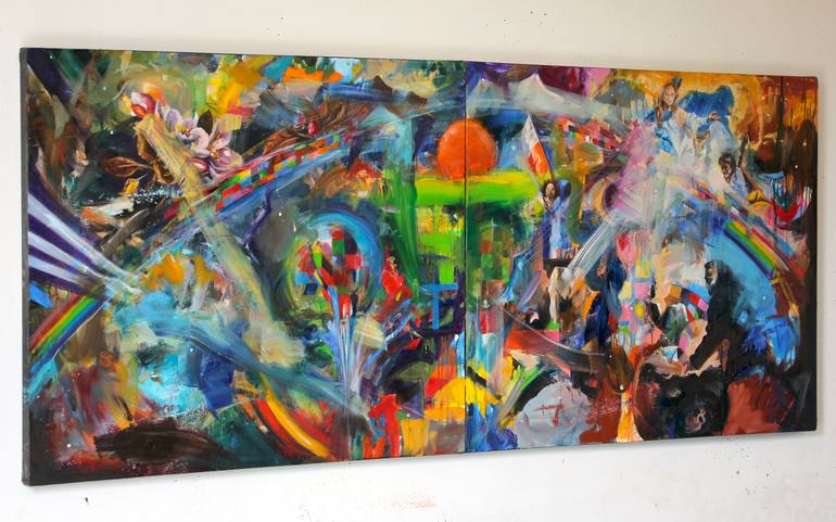 Original Abstract Expressionism Abstract Painting by Simon Boyd