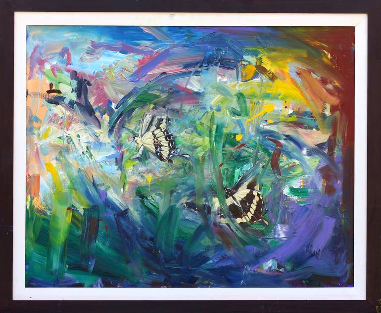 Original Abstract Expressionism Animal Painting by Simon Boyd