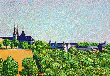 Original Impressionism Landscape Drawing by Ju Chul Kim