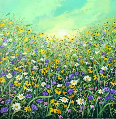 Original Impressionism Floral Paintings by Colette Baumback