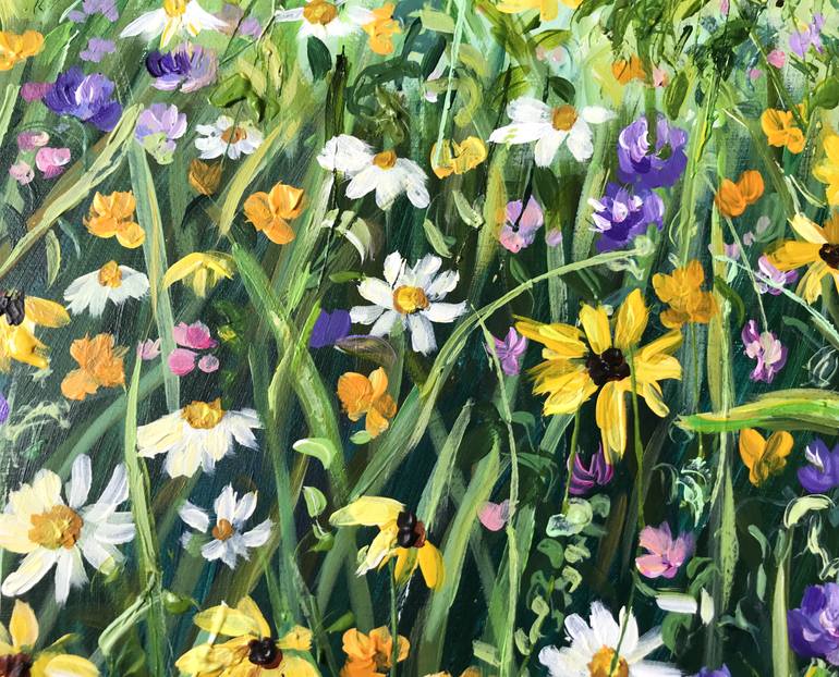 Original Impressionism Floral Painting by Colette Baumback