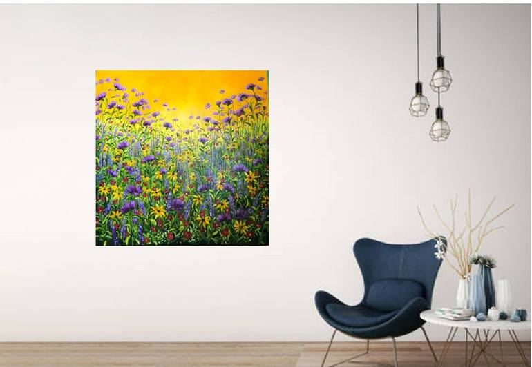 Original Impressionism Floral Painting by Colette Baumback