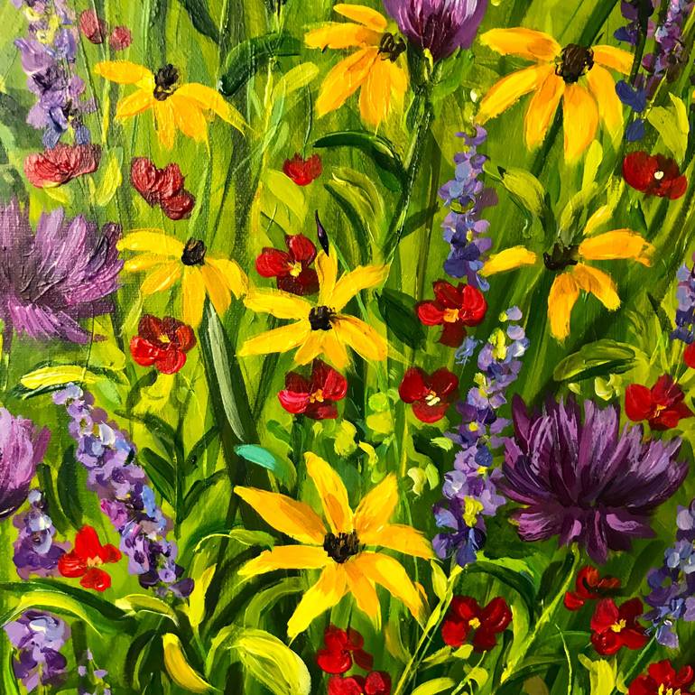 Original Floral Painting by Colette Baumback