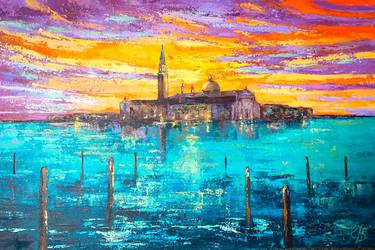 Original Impressionism Cities Paintings by Colette Baumback