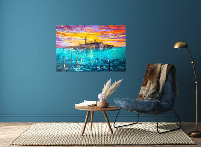 Original Impressionism Cities Painting by Colette Baumback