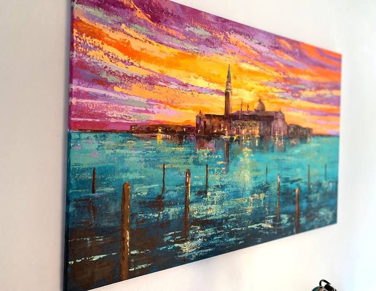 Original Impressionism Cities Painting by Colette Baumback