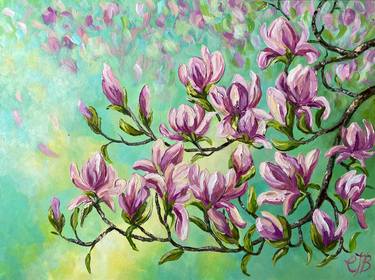 Original Impressionism Floral Paintings by Colette Baumback