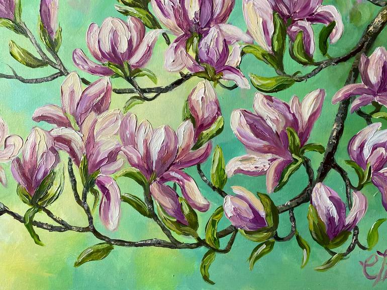 Original Impressionism Floral Painting by Colette Baumback