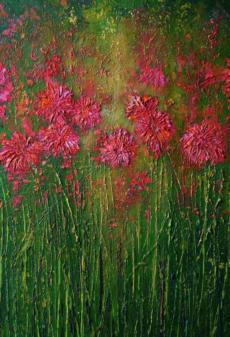 Original Impressionism Floral Painting by Colette Baumback