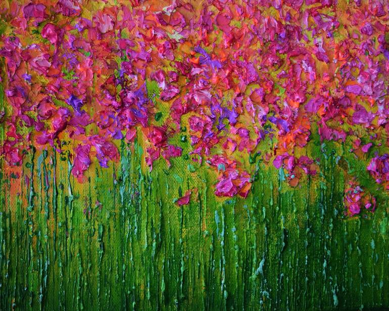 Original Impressionism Floral Painting by Colette Baumback