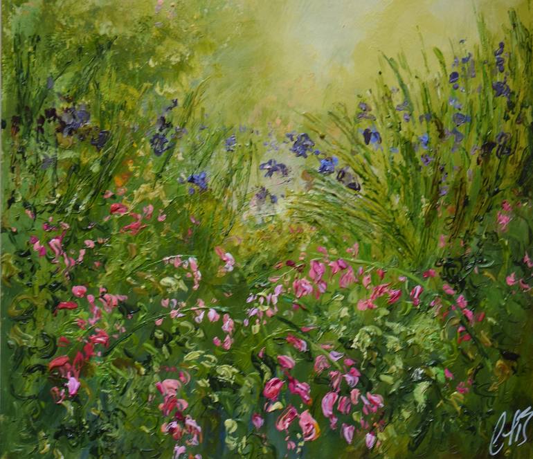 Secret Garden Painting by Colette Baumback | Saatchi Art