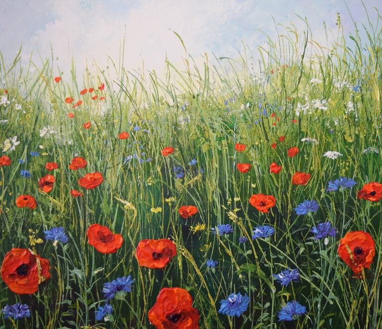 Original Expressionism Nature Painting by Colette Baumback