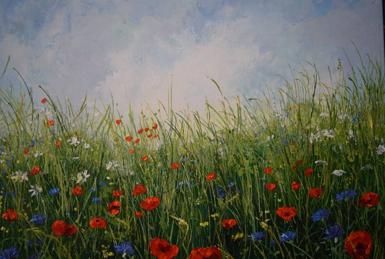 Original Expressionism Nature Painting by Colette Baumback