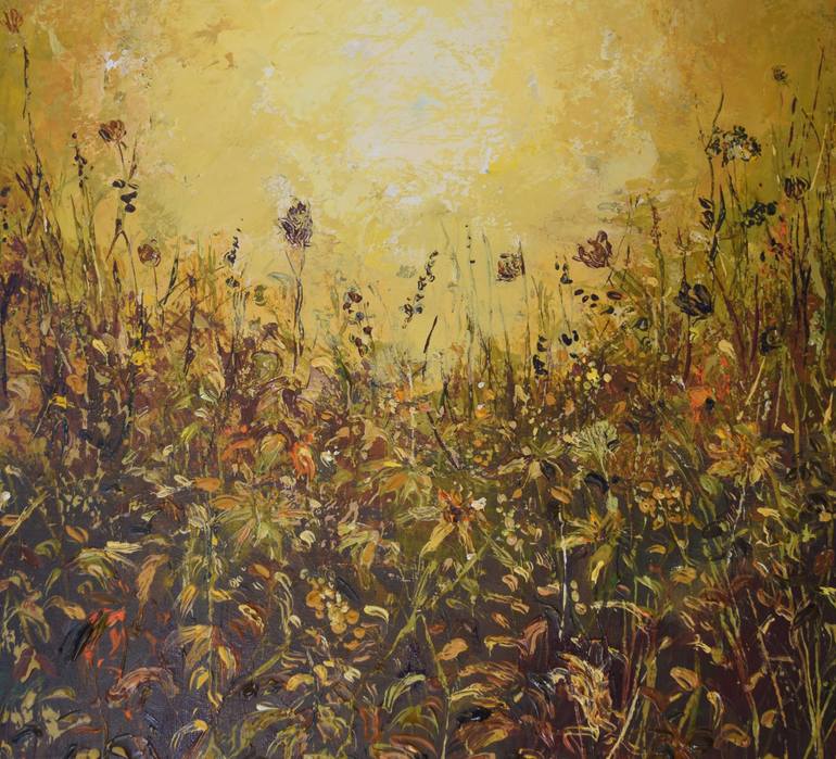 Original Impressionism Landscape Painting by Colette Baumback