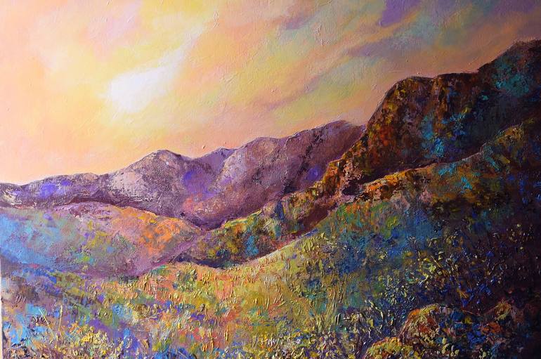Original Impressionism Landscape Painting by Colette Baumback