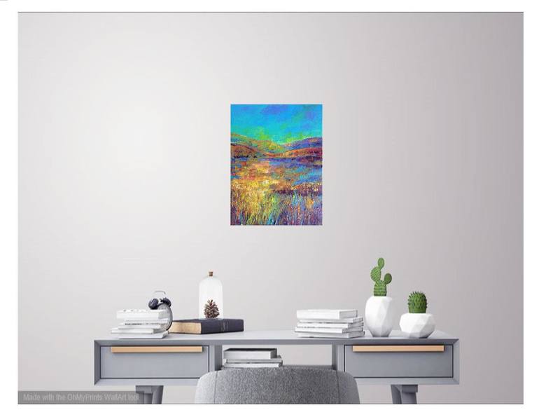 Original Abstract Landscape Painting by Colette Baumback