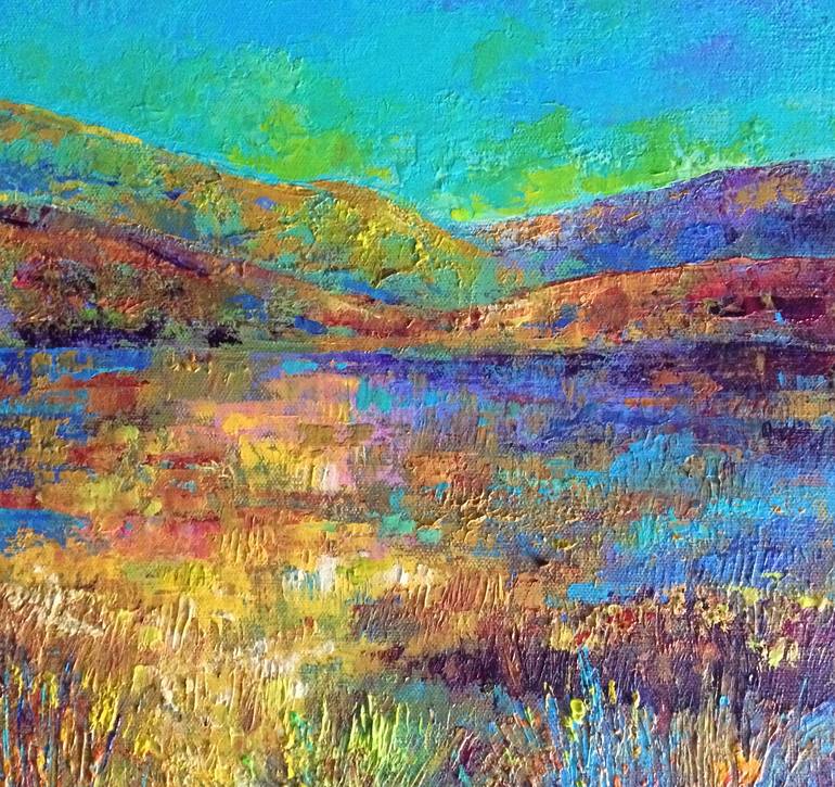 Original Abstract Landscape Painting by Colette Baumback