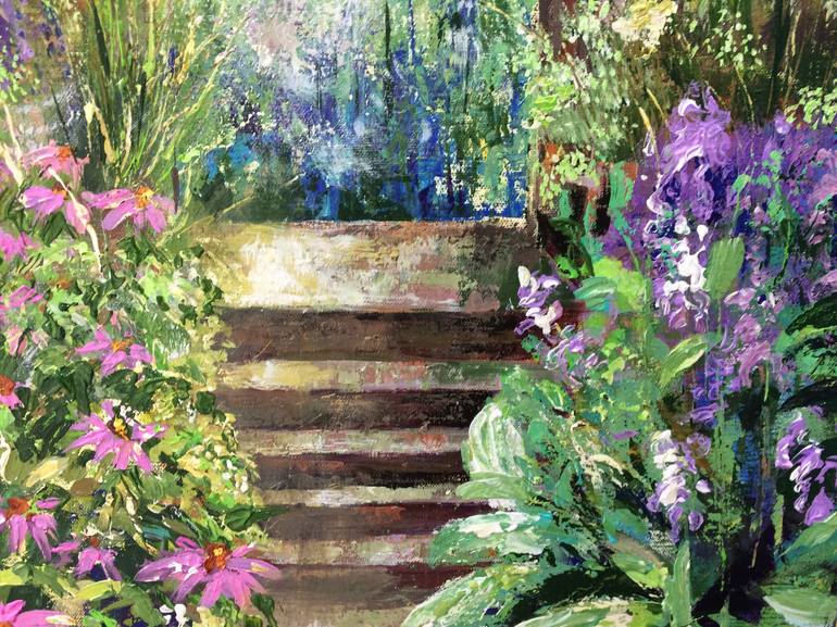 Original Garden Painting by Colette Baumback