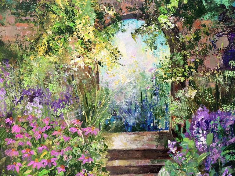 Original Garden Painting by Colette Baumback