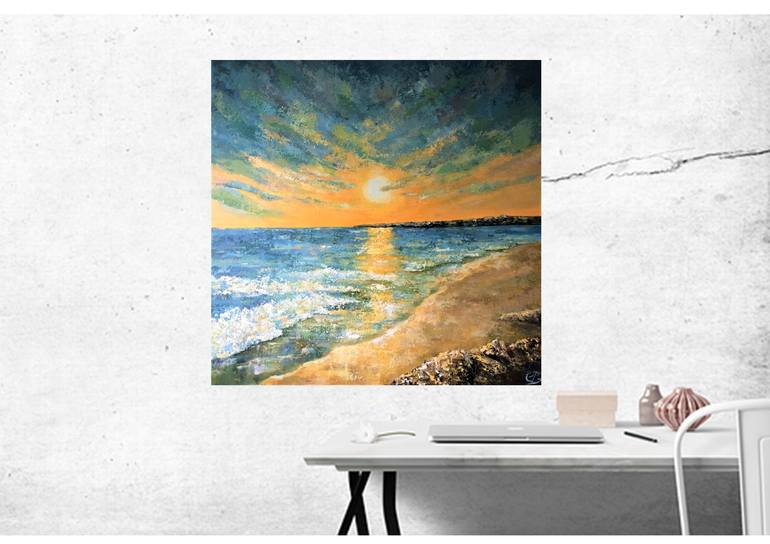 Original Impressionism Landscape Painting by Colette Baumback