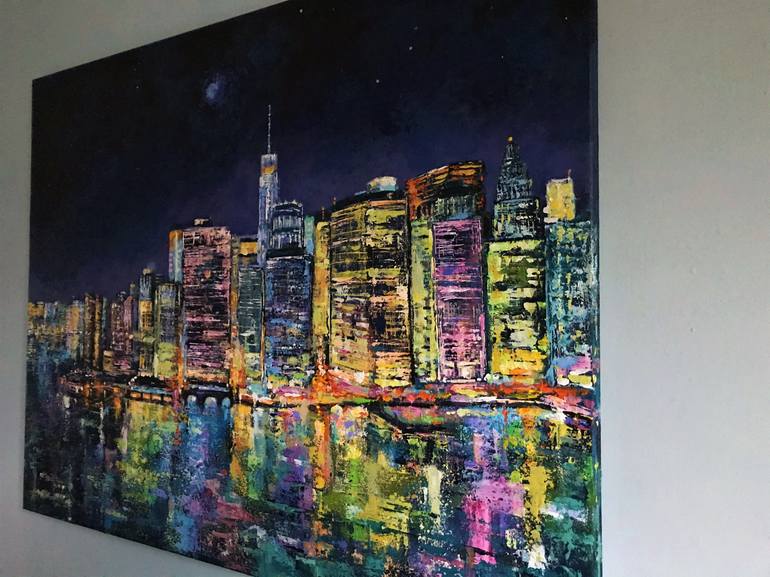 Original Cities Painting by Colette Baumback
