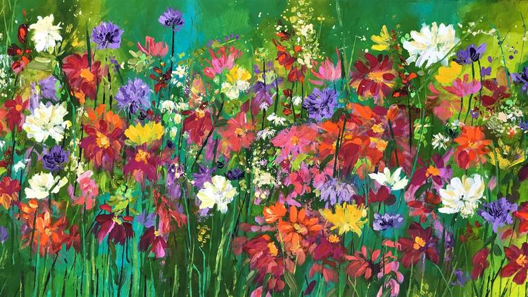 Original Floral Painting by Colette Baumback