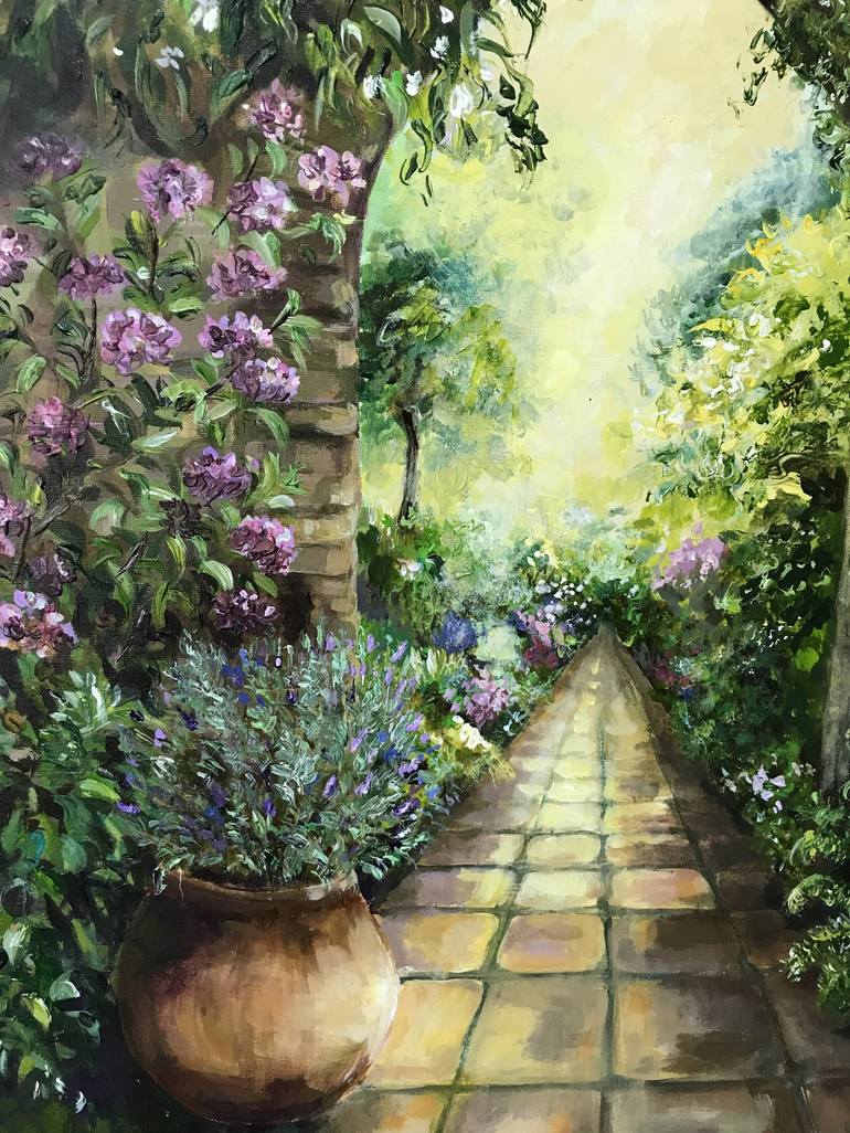 A Secret Garden Painting by Colette Baumback | Saatchi Art