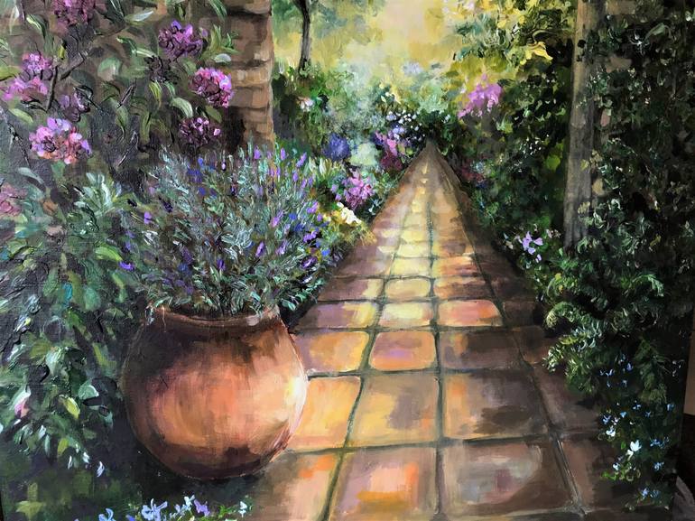 Original Garden Painting by Colette Baumback