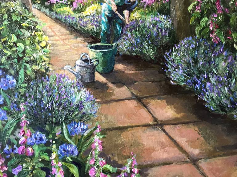 Original Garden Painting by Colette Baumback