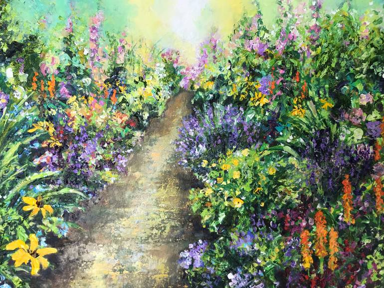 Up the Garden Path Painting by Colette Baumback | Saatchi Art