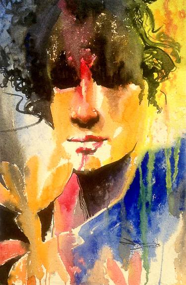 Print of Abstract Expressionism Portrait Paintings by Biswajit Das